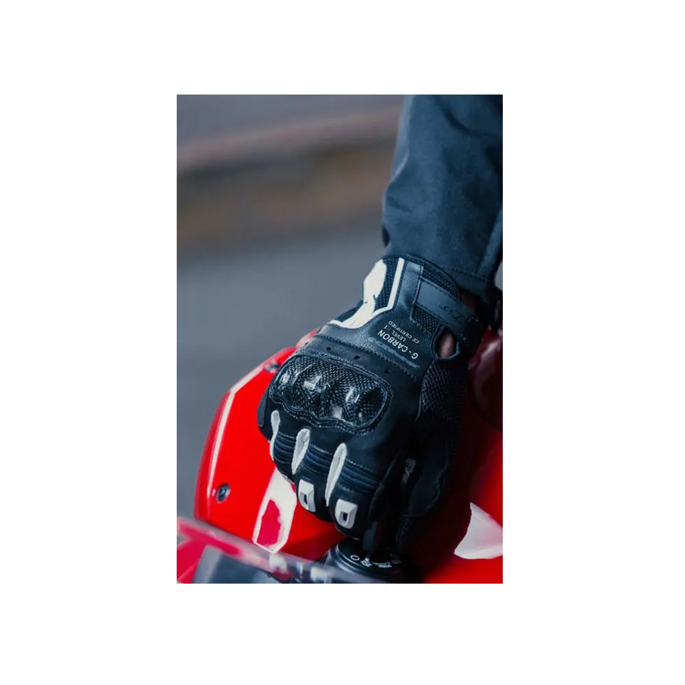 Spidi G-Carbon  Short Leather Gloves C88 1