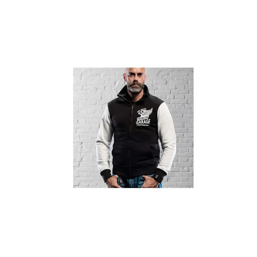 Holyfreedom Sweatshirt Fullzip  B And W Black White 1