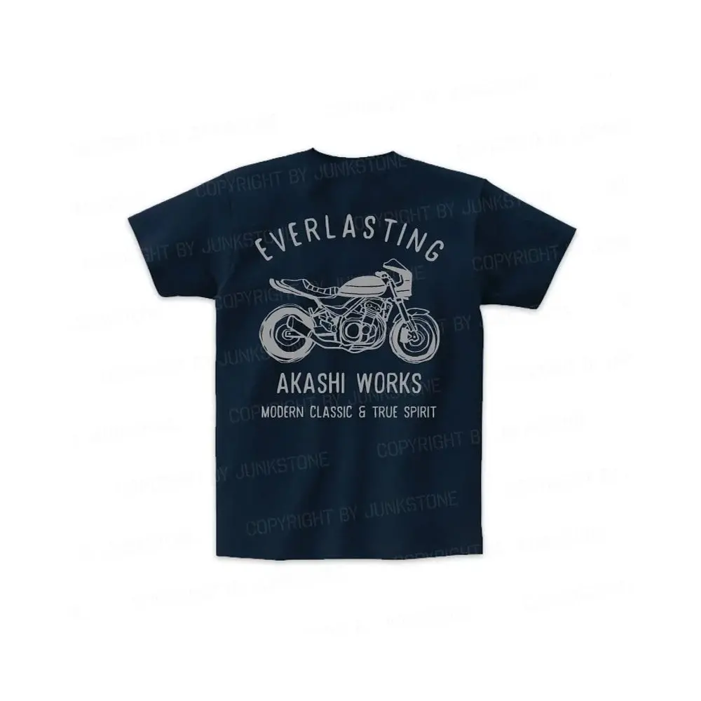 Junkstone Heritage Green Oil Tank Tee Navy 1