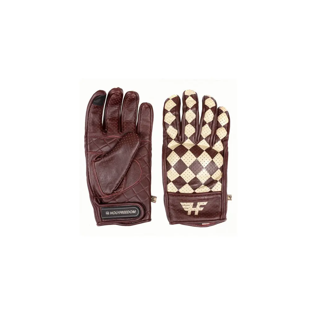 Holyfreedom Leather Certified Motorcycle Glove Bullit Insulto 2021 Brown Tan 1