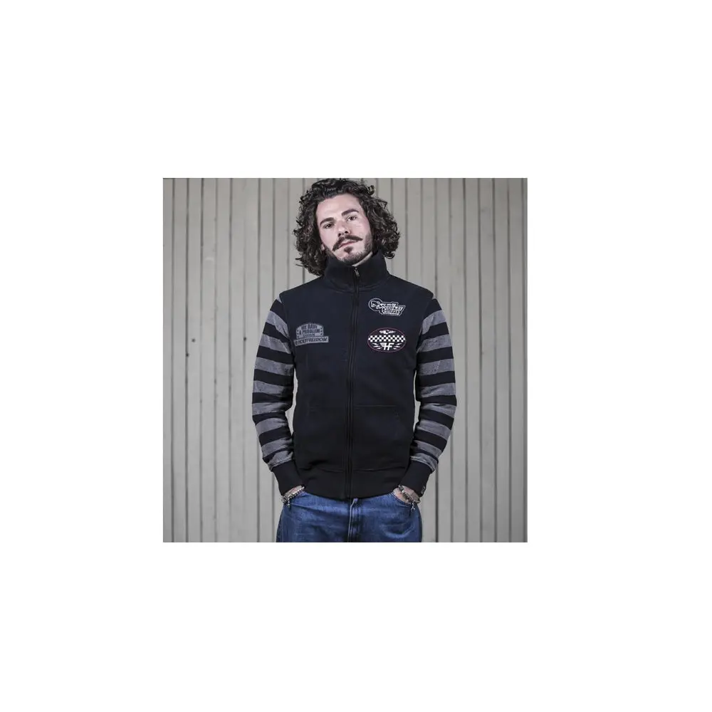 Holyfreedom Leather 2021 Sweatshirt Black Grey 1