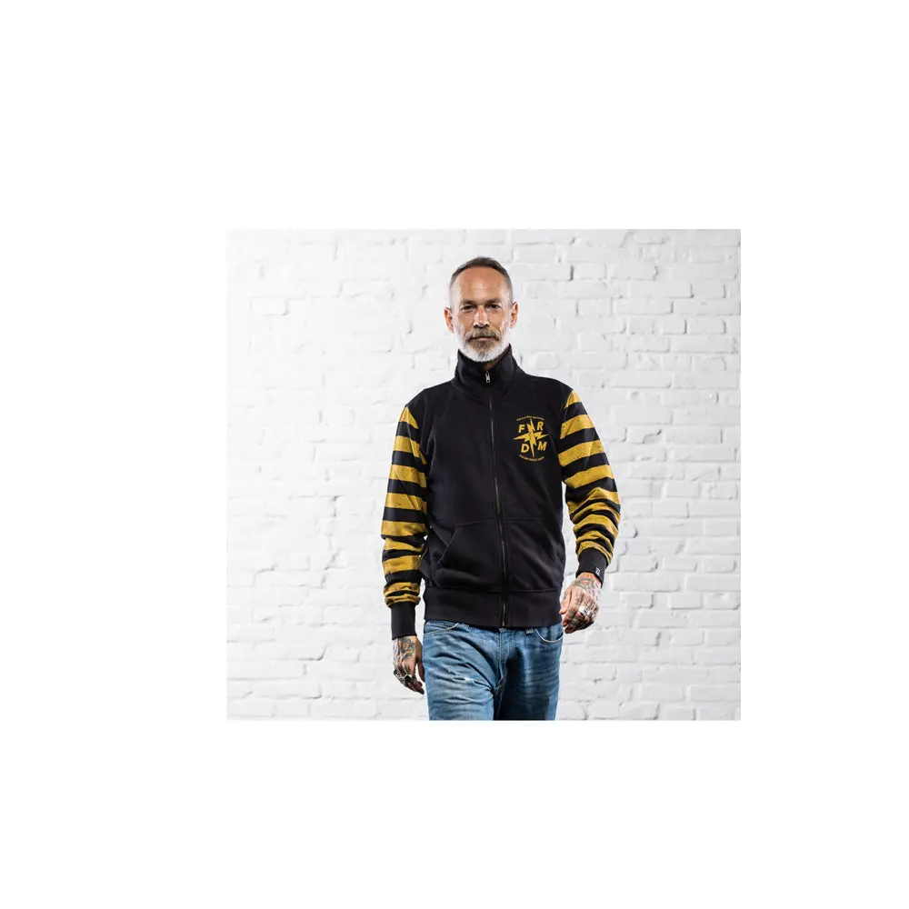 Holyfreedom Full Zip Sweatshirt Maya Black Yellow 1