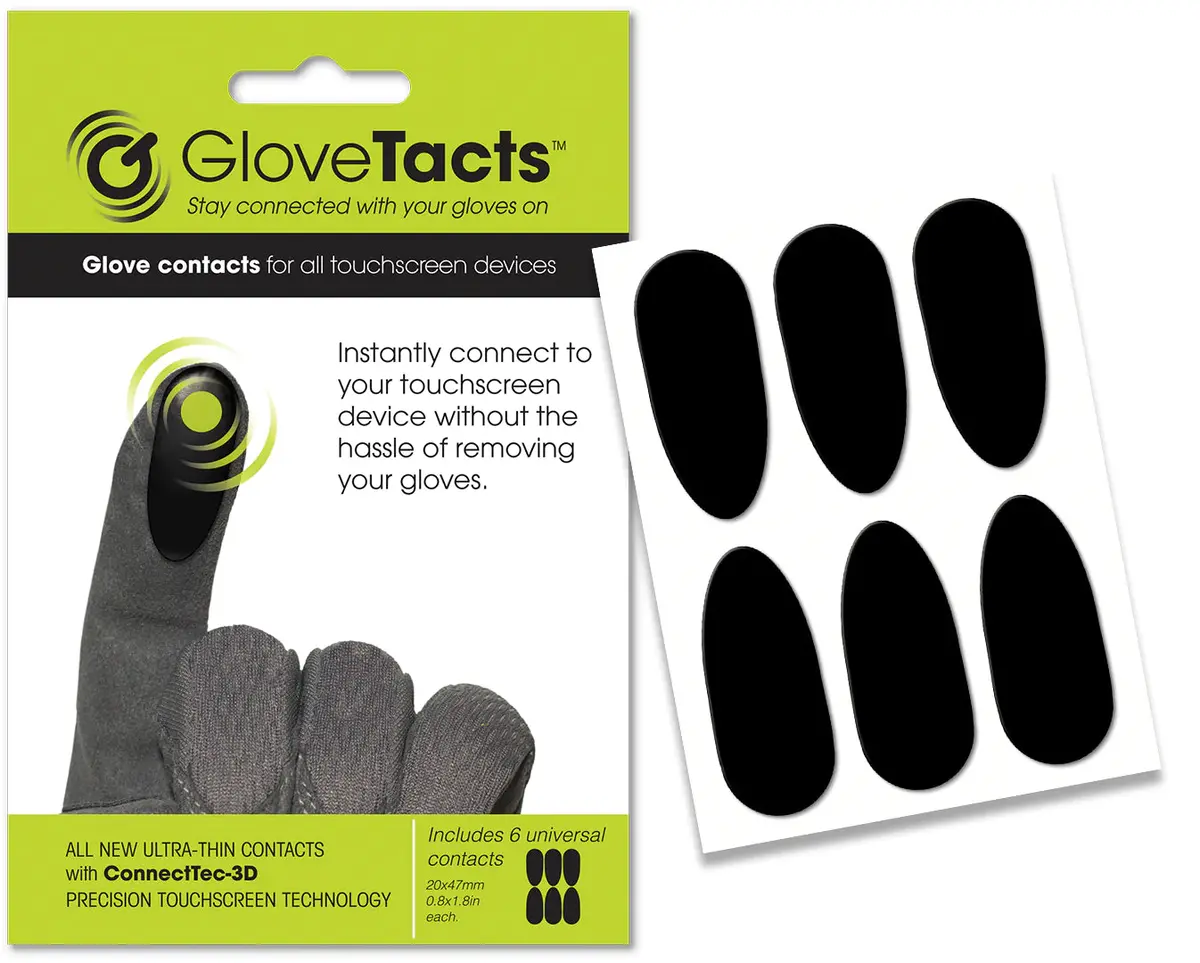 Glovetacts Glove Touch Stickers V3 - 6 Stickers Package 1