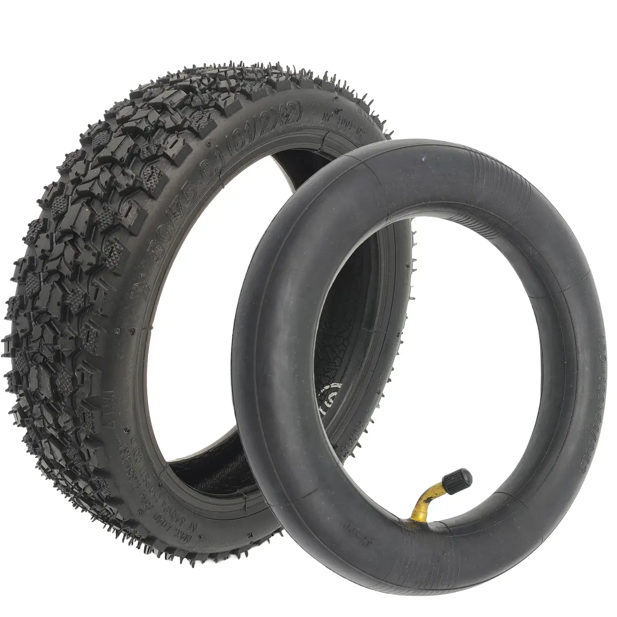 8.5X2 Off-Road Reifen Mit Abgewinkelten Schlauch Für E-Scooter 1
