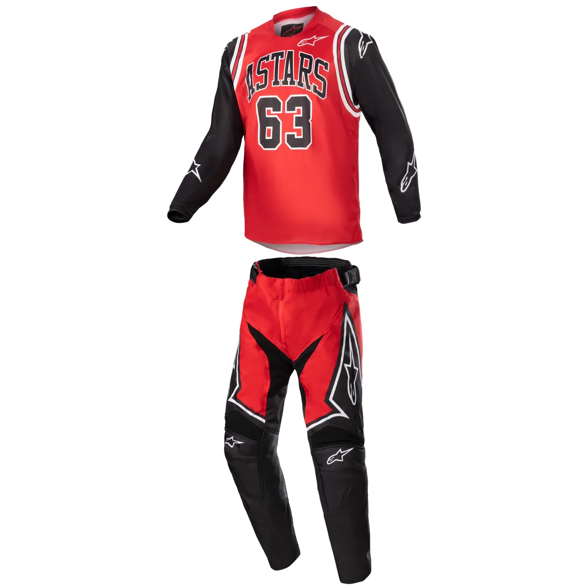 2023 Alpinestars Racer Acumen Le Red Gear Combo - (Youth 6-13) 1