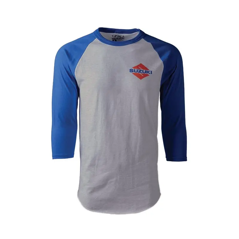 Factory Effex Suzuki Wedged Baseball T Shirt 23-8742 1