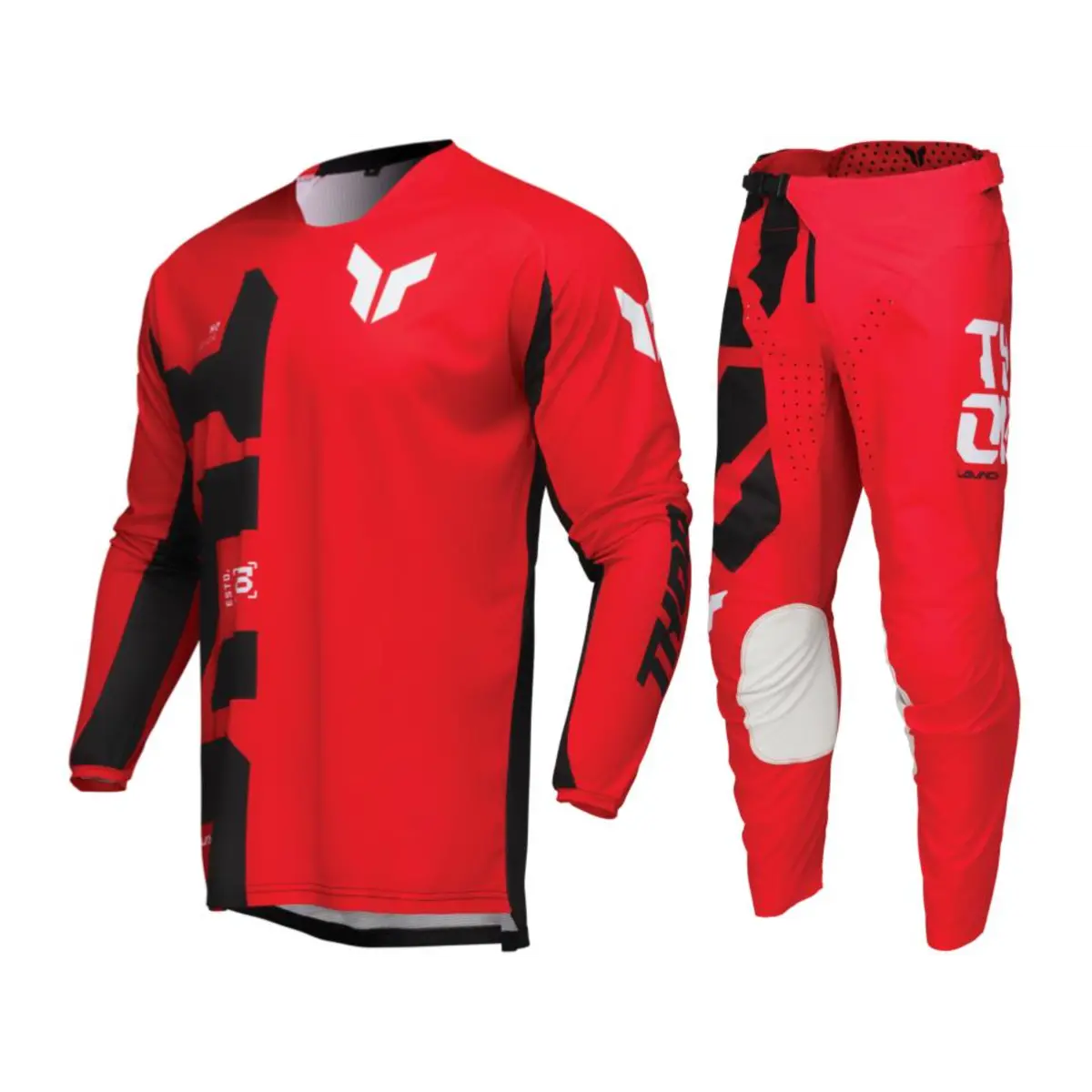 2025 Thor Racing Adult Launchmode Forge Red Gear Combo 1