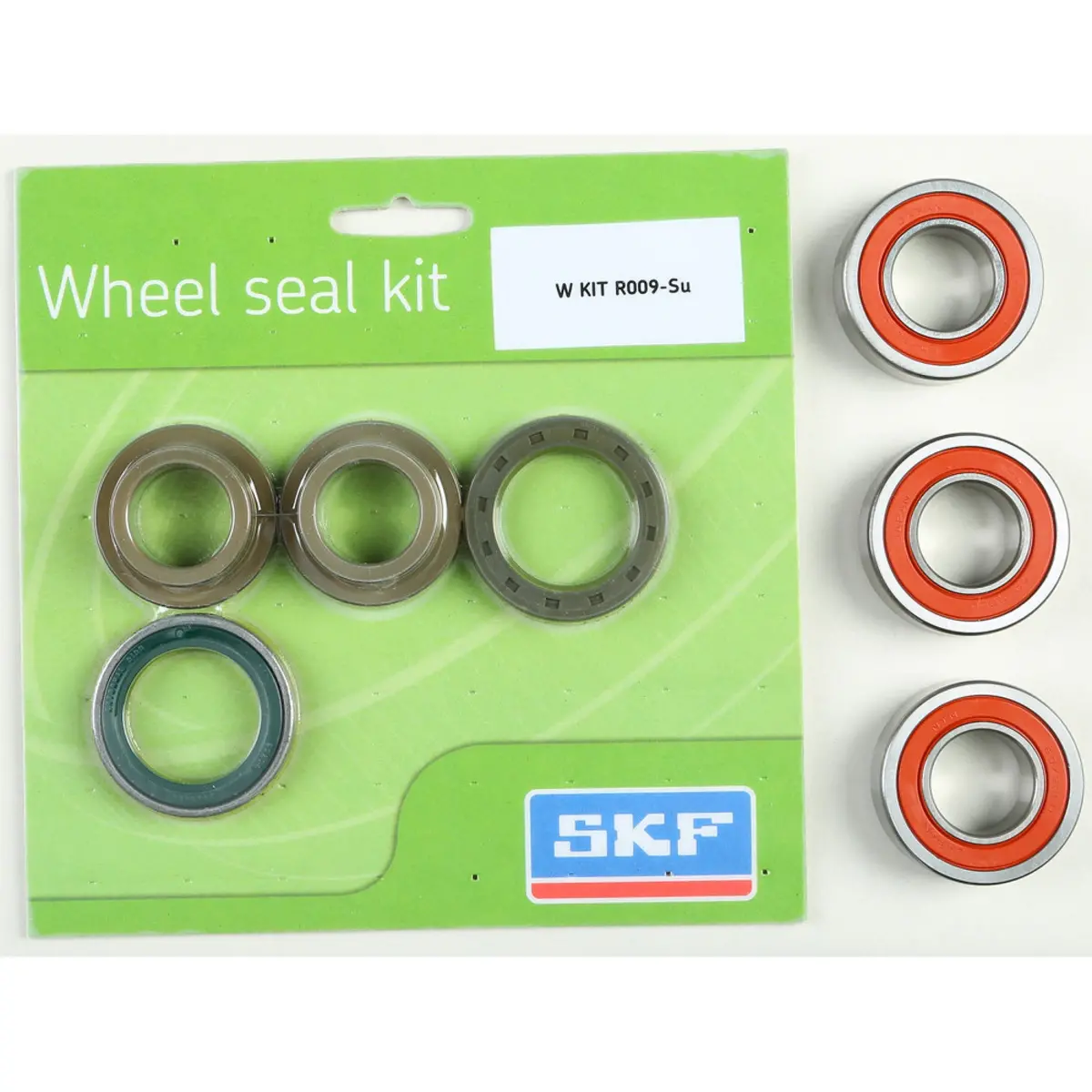 Skf Wheel Seal Kit W/ Wheel Bearings - Rear - 2001-2008 Suzuki Rm125/250 - Wsb-Kit-R009-Su 1