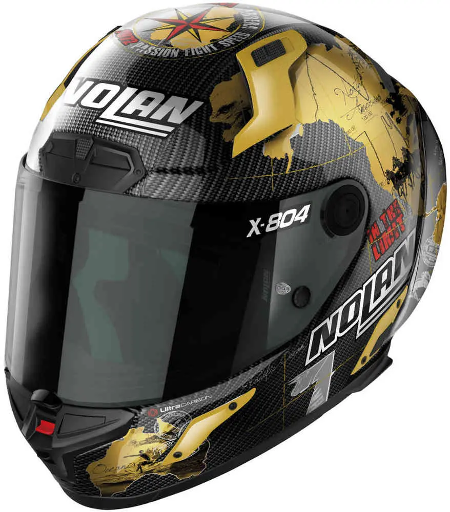 Nolan X-804 Rs Ultra Carbon C.Checa Gold #025 1