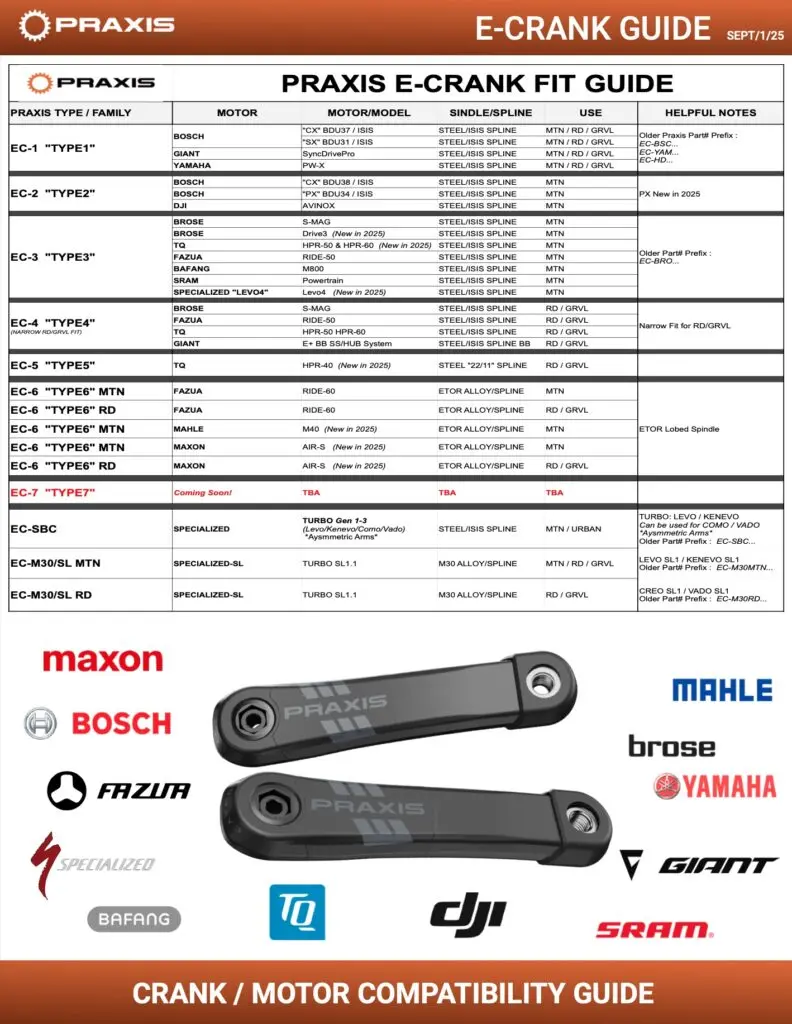 Praxis - Type 2 Alloy Isis E-Bike Cranks 2