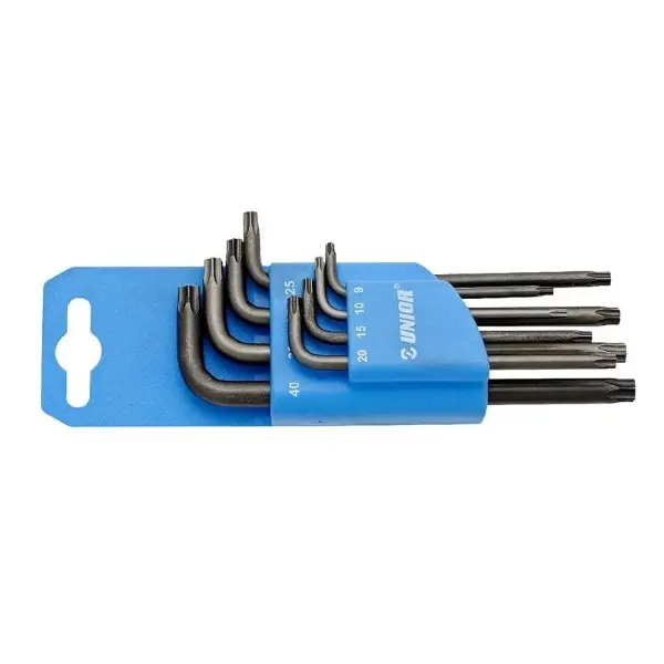 Unior Set Of Wrenches With Torx Profile And Hole In Plastic Clip 1