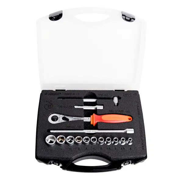 Unior Socket Set 1/4" In Plastic Box 1