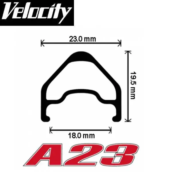 Velocity 700C - A23 Road Rim 1