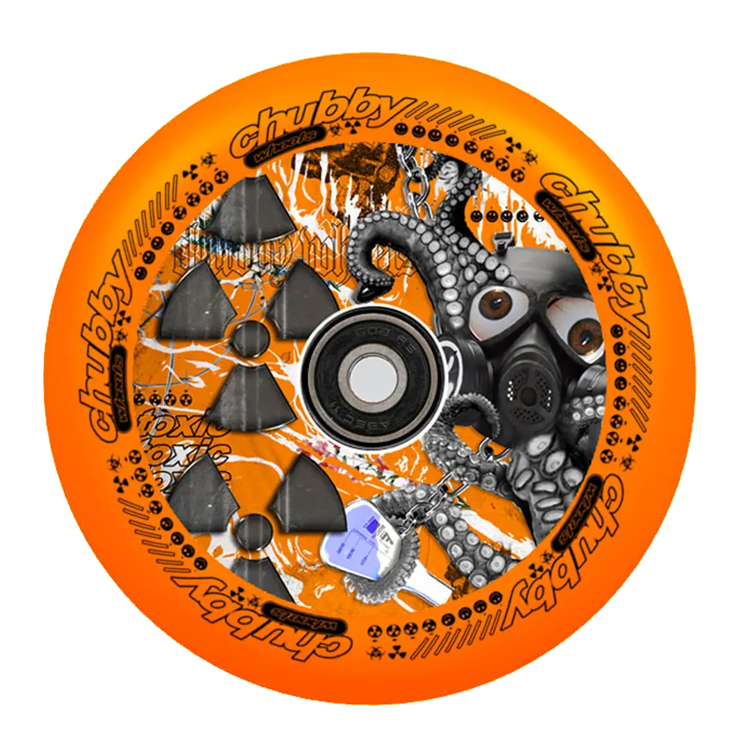 Chubby 110Mm Lab Wheel Radioactive Orange 1