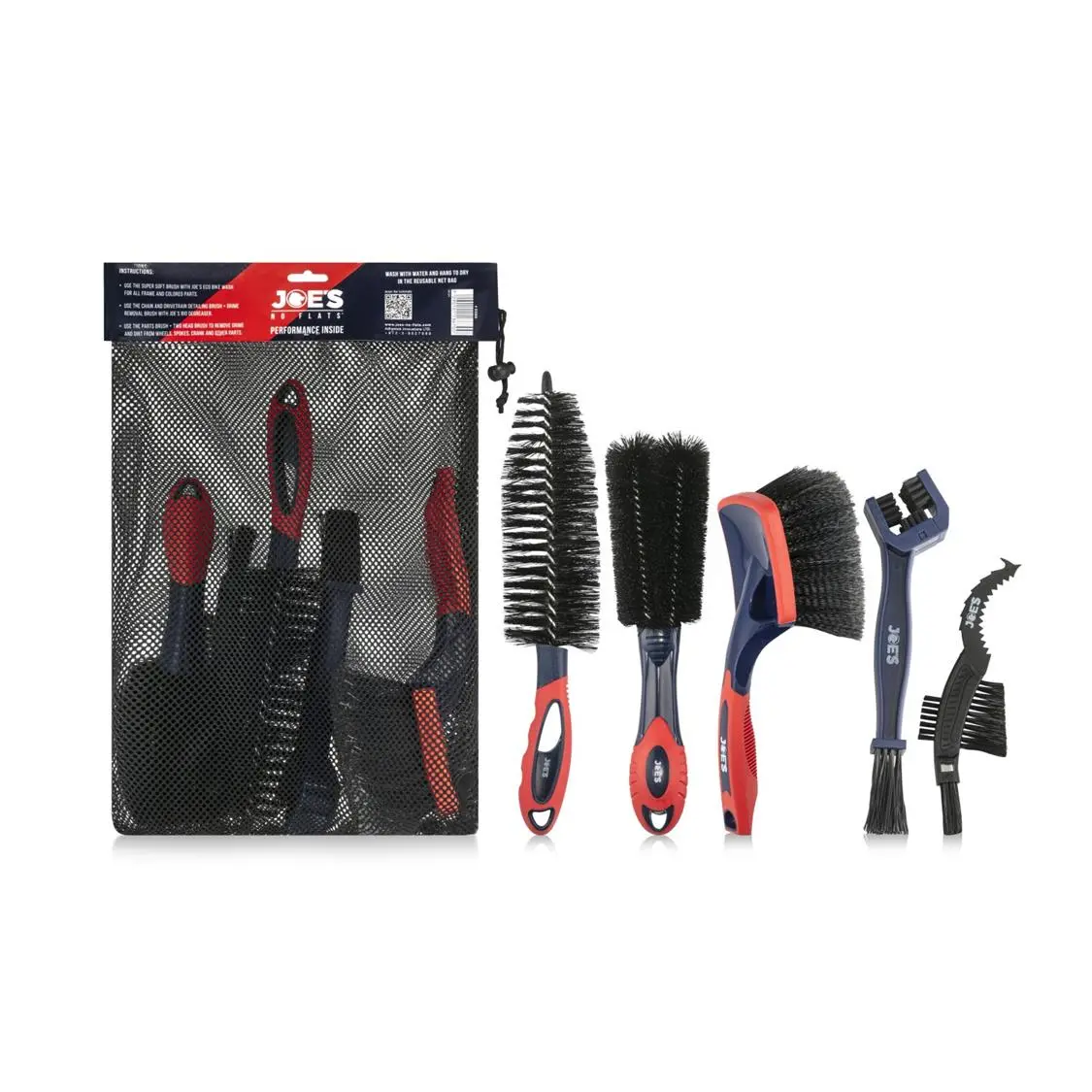 Joe's - Premium 5Pc Bike Brush Kit 1