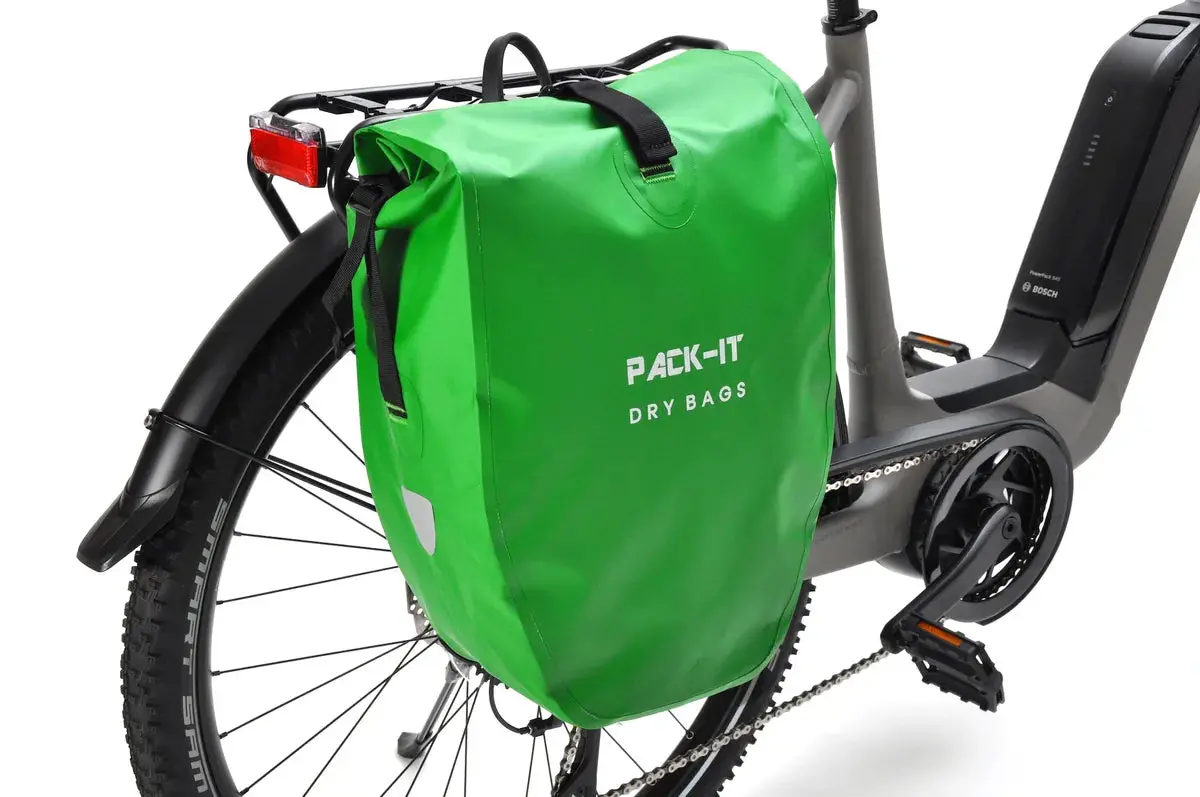 Pack-It Drybag Pannier Green 1