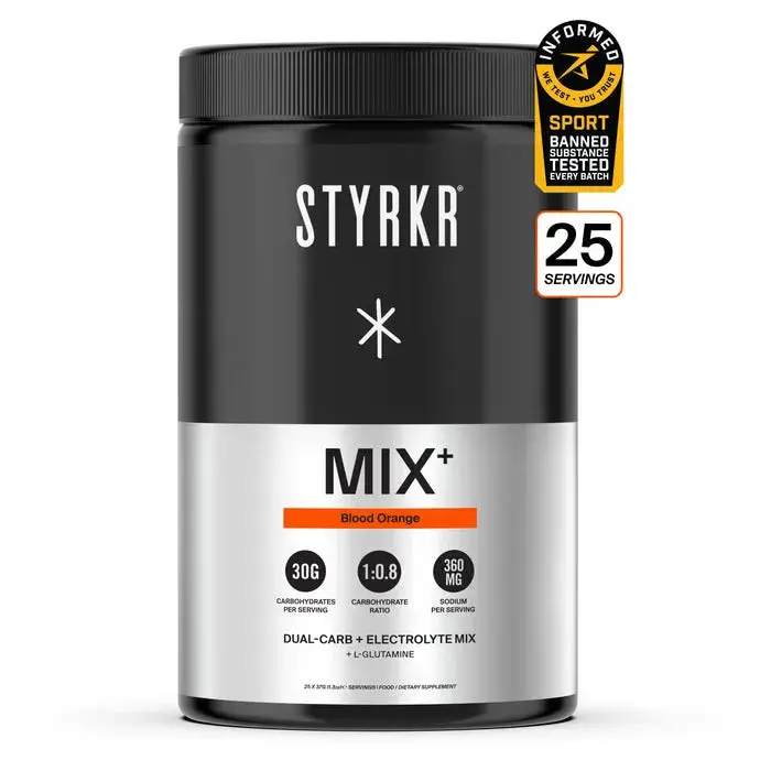 Styrkr Mix Mix+ Blood Orange Dual-Carb Drink Mix 1
