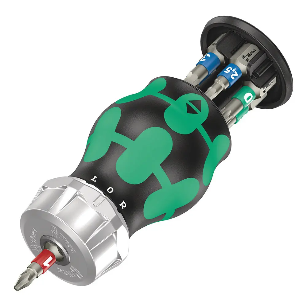 Wera Bicycle Set 5 - Kraftform Compact Stubby Magazine & 7 Piece Bit Set 1