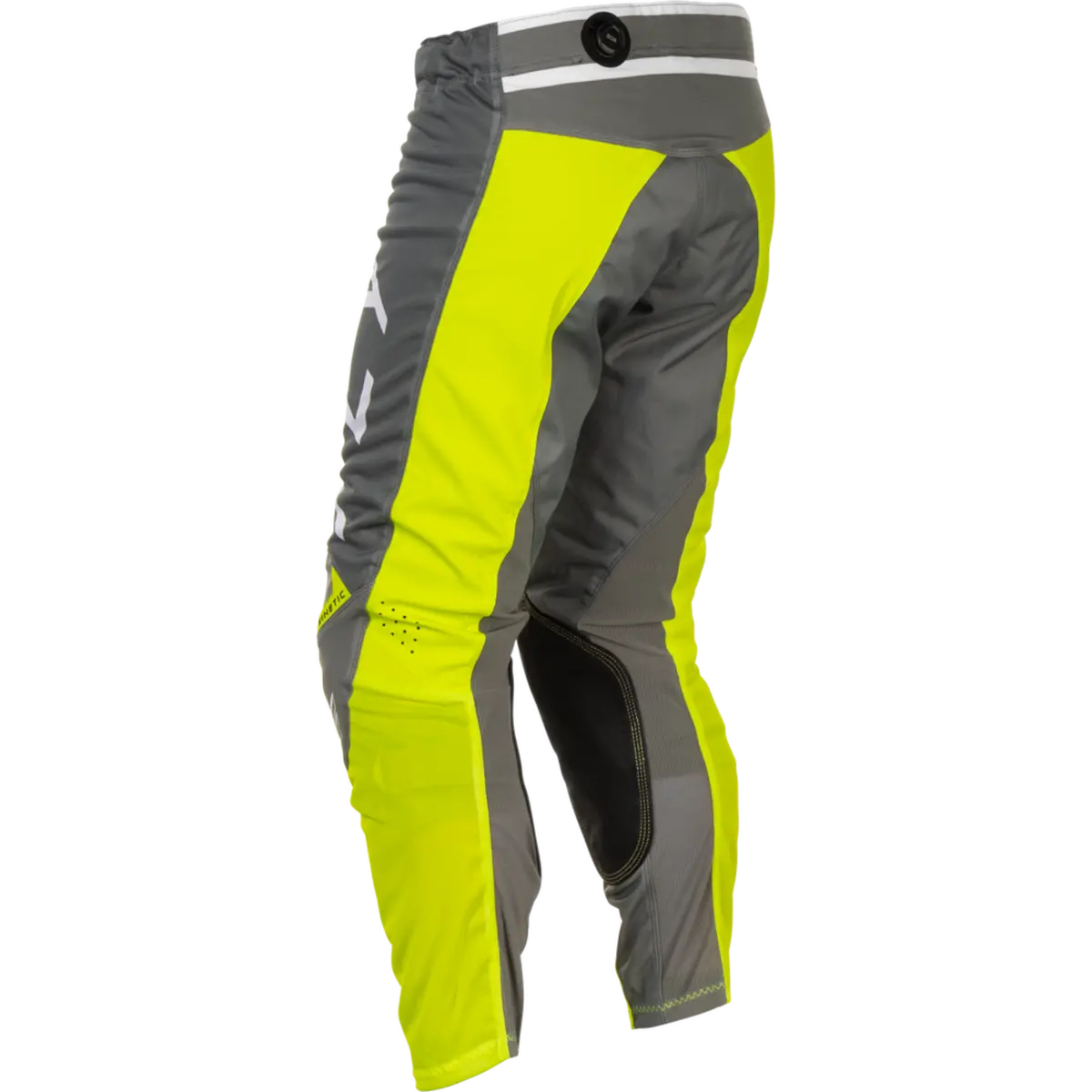 2025.5 Fly Racing Adult Kinetic Mesh Center Grey/White/Hi-Vis Gear Combo 7