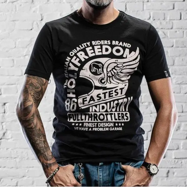 Holyfreedom T-Shirt Casco Alato Black 1