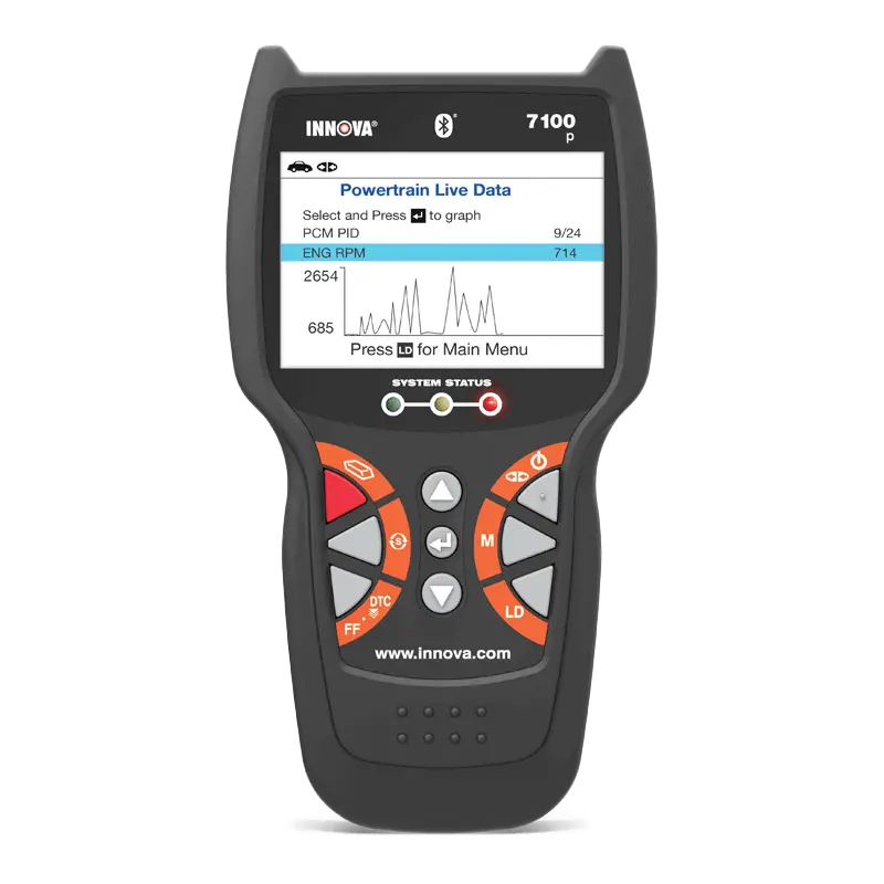 7100P - Obd2 Scantool With Abs & Srs 1