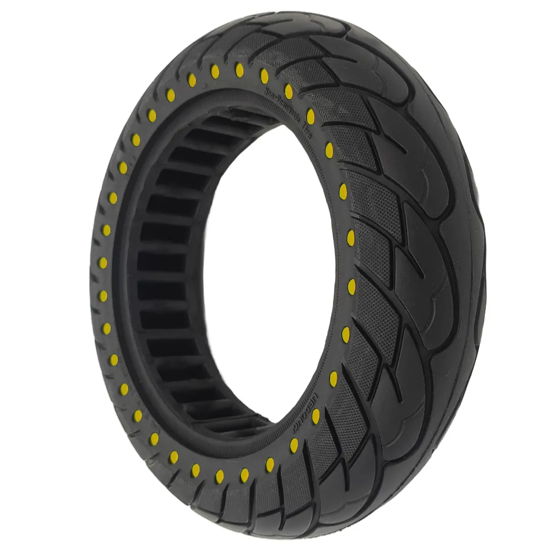 Vollgummi Reifen 10X2.5-6.5 Punkte Schwarz Gelb 1