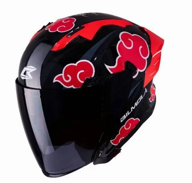 Bilmola Ad Jet Naruto Akatsuki Open Face Helmet 1