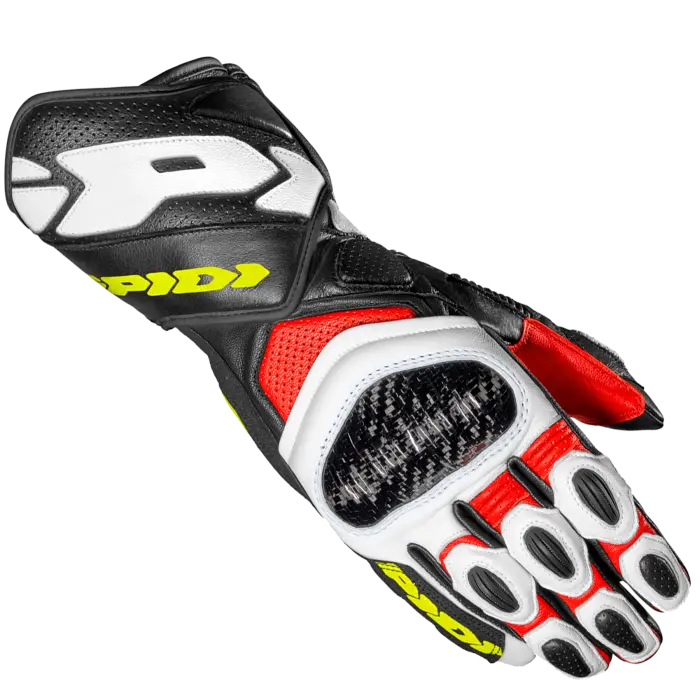 Spidi Carbo 7 Long Leather Motorcycle Gloves - Image 8