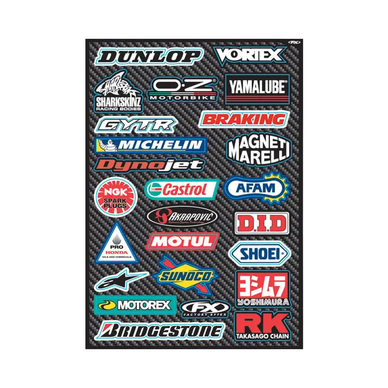 Factory Effex Sb Sticker Sheet - Sponsor 1