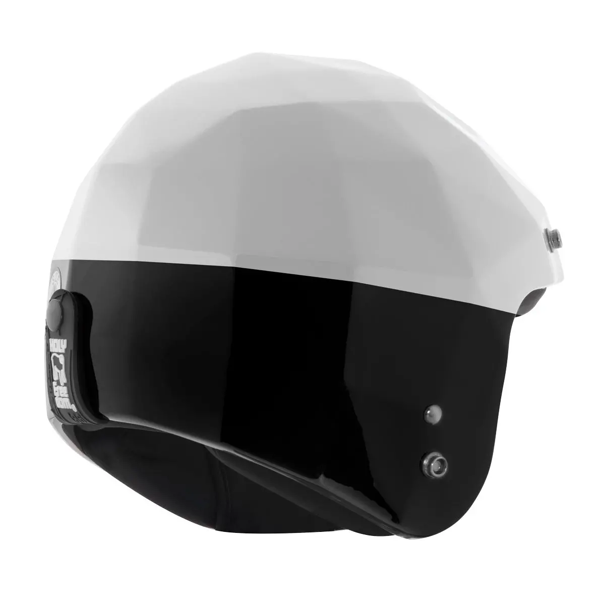 Holyfreedom Open Face Helmet Stealth - Black/White 3