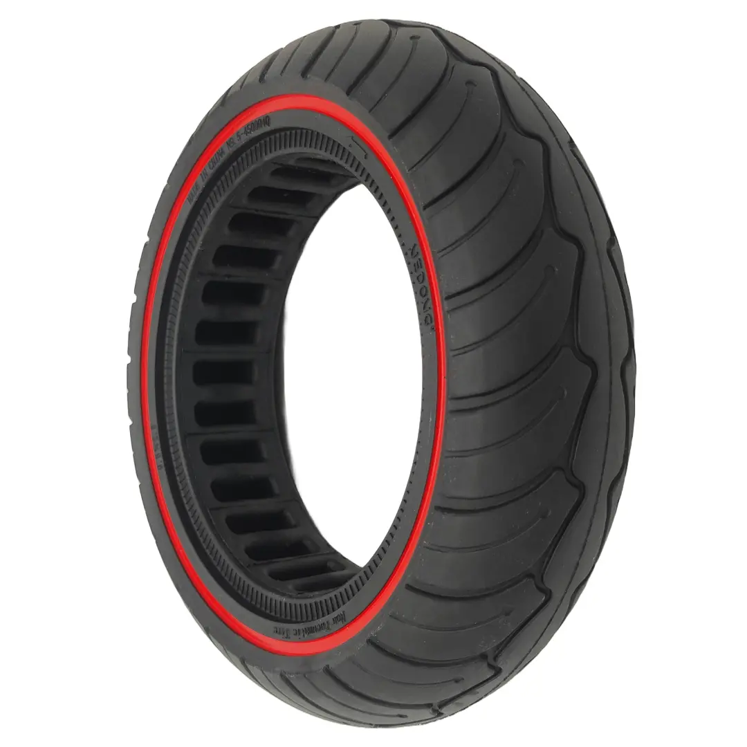9.5X2.5-6.1 Zoll  Vollgummi Reifen Schwarz Rot 1