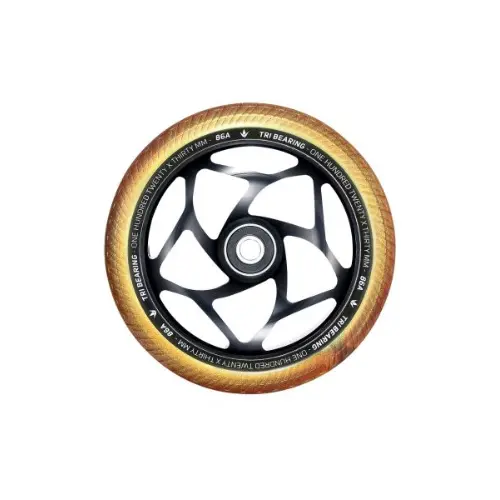 120Mm X 30Mm Tri Bearing Wheel - Black/Gold - Envy 1