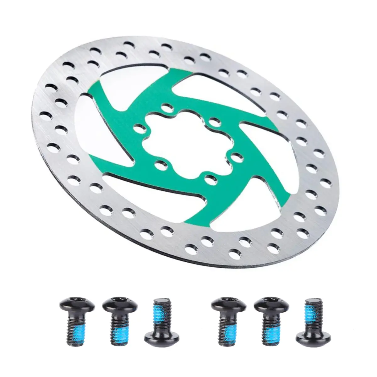 Bremsscheibe 140Mm 6 Loch Grün Für E Scooter Aftermarket 1