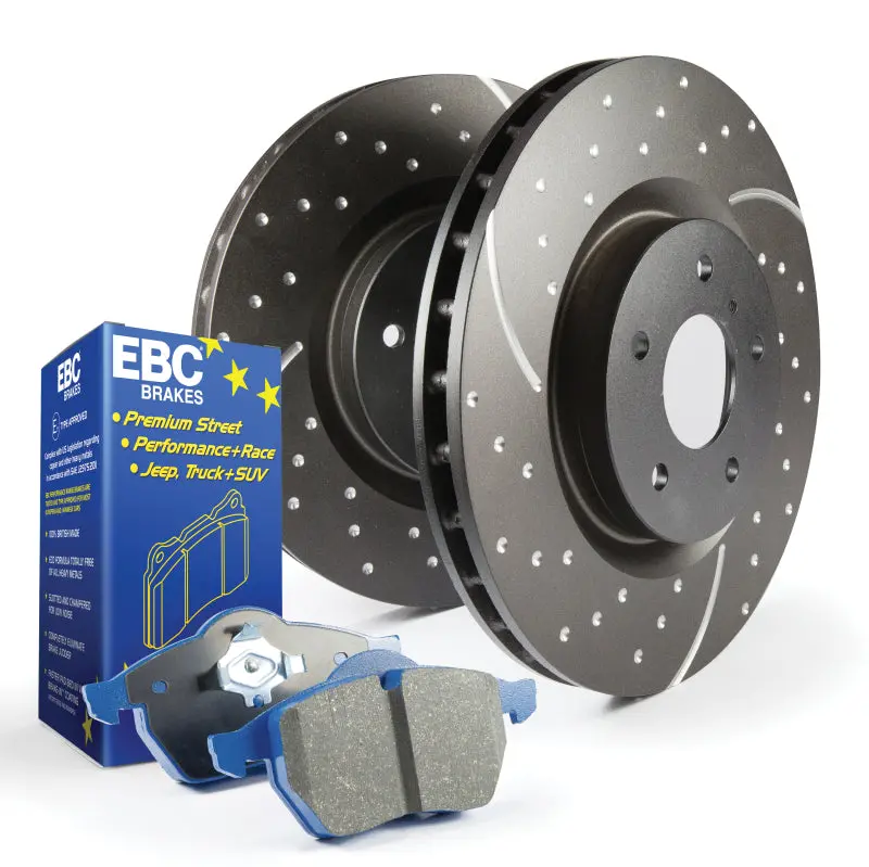 Ebc S6 High-Performance Brake Kit – Bluestuff Pads & Grooved Disc Rotors 1