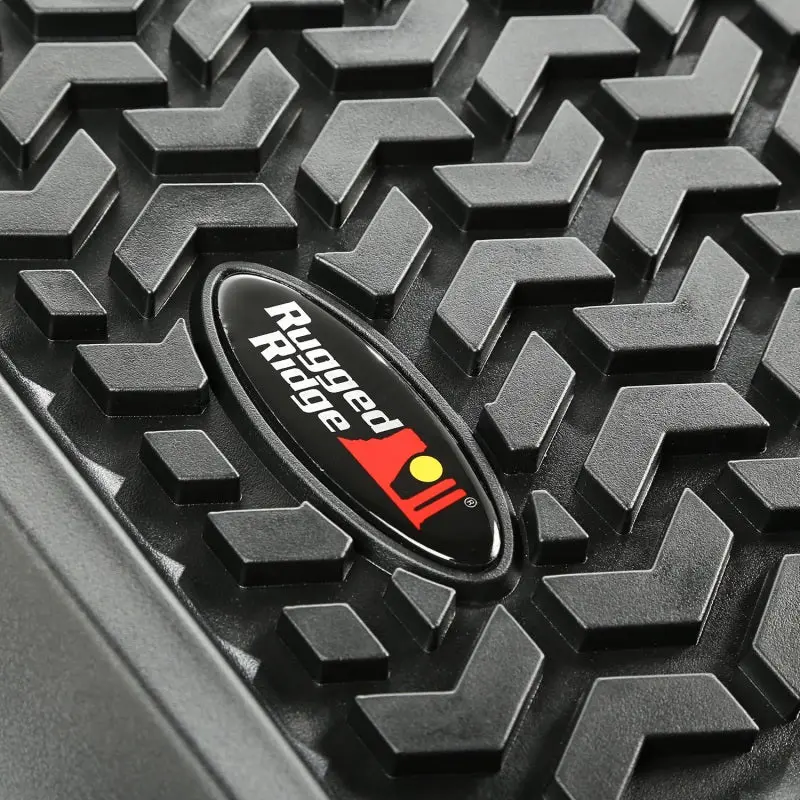 Rugged Ridge Black Floor Liners For 2011–2018 Jeep Wrangler Unlimited Jk (Front, Rear & Cargo) 1
