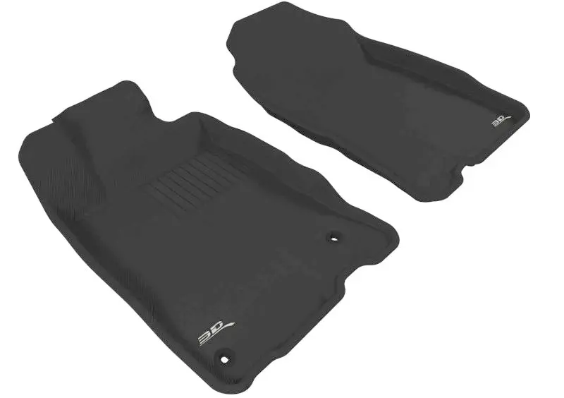 3D Maxpider Black Custom Floor Mats For 2011–2016 Honda Cr-Z (Front Row) 1