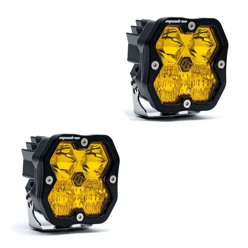 Baja Designs Squadron 2.0 Sport Led Light Pair – Amber Driving/Combo Beam (No Wiring Harness Included) 1