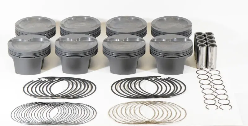 Mahle Ms Forged Piston Set For Small Block Ford – 408Ci, 4.030" Bore, 4.000" Stroke, 6.2" Rod, 0.927" Pin, -20Cc Dish, 10.1:1 Cr (Set Of 8) 1