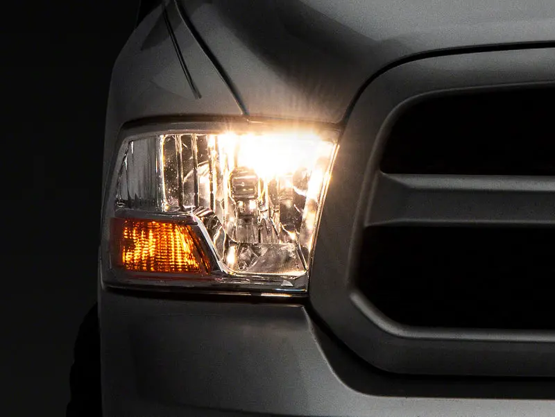 Raxiom Oem-Style Led Headlights For 2009–2018 Dodge Ram 1500 – Chrome Housing, Clear Lens, Single-Bulb Design 1