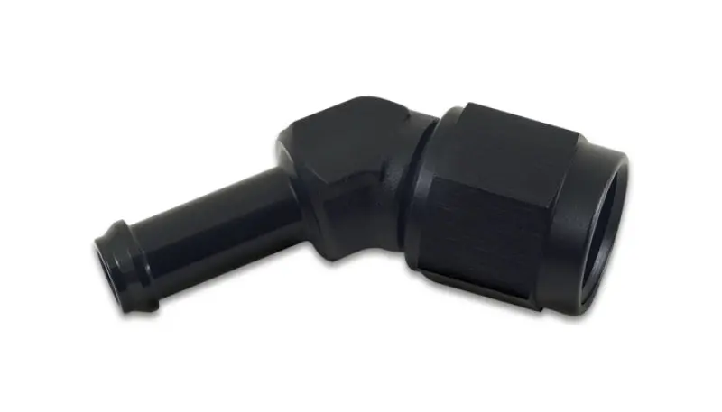 Vibrant Anodized Black -8An To 1/2" Hose Barb Adapter – 45° Elbow Fitting 1