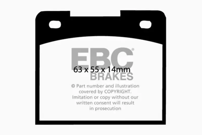 Ebc Ultimax2 Front Brake Pads For 1964–1966 Ford Cortina 1.2L (Standard Fit) 1