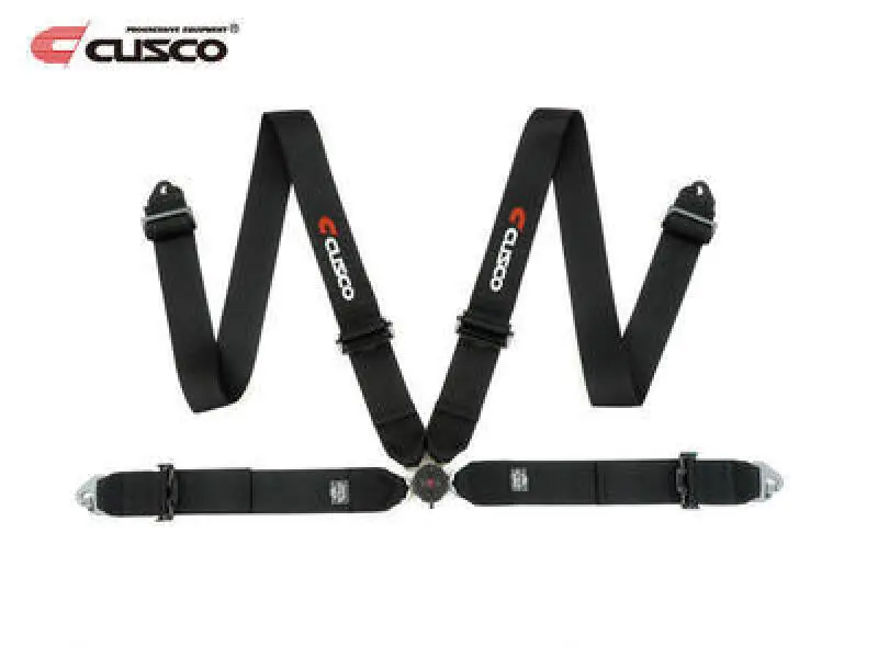 Cusco Universal 4-Point Racing Harness – 3" Shoulder & Lap Belts With Eyebolts (7/16"-20Unf), Black 1