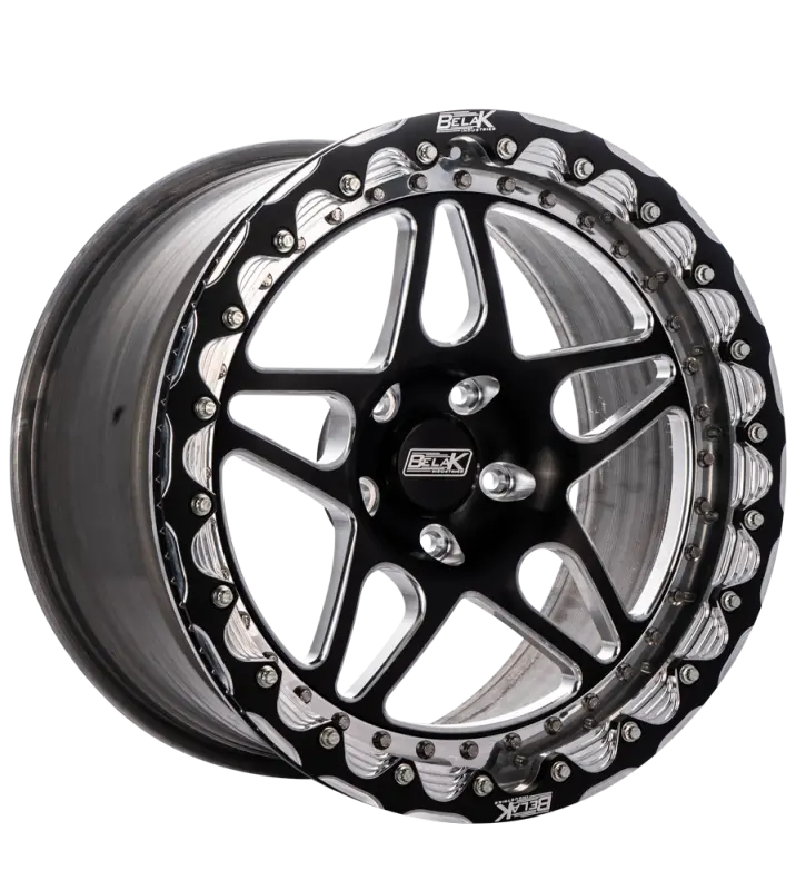 Belak Series 3 Single Beadlock Wheel — 18X9, 5X4.75 Bolt Pattern, 5.75In Backspace, High Pad 1