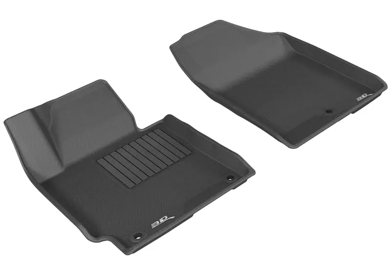 3D Maxpider Custom Fit Floor Mat – First Row, Black – 2014–2016 Hyundai Elantra Kagu 1