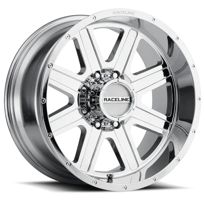Raceline Hostage 17X9 Wheel – Chrome Finish, 8X170 Bolt Pattern, -12Mm Offset, 125.2Mm Center Bore 1
