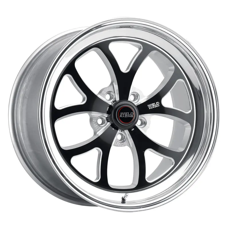 Weld S76 Black Non-Beadlock Wheel – 18X5", 5X115Mm Bolt Pattern, 2.1" Backspace, High-Pad Design 1