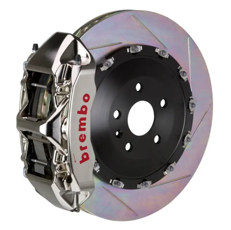 Brembo Gtr Big Brake Kit For 2009–2015 Cadillac Cts-V — Front 6-Piston Calipers, 405X34Mm Two-Piece Slotted Rotors (Nickel-Plated) 1