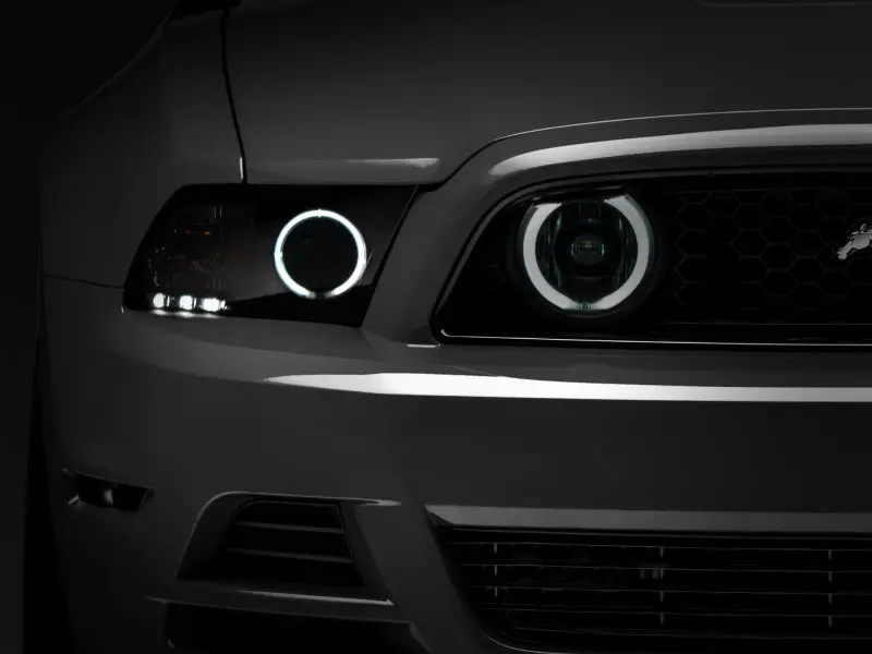 Raxiom Smoked Ccfl Halo Fog Lights For 2013–2014 Ford Mustang Gt 1