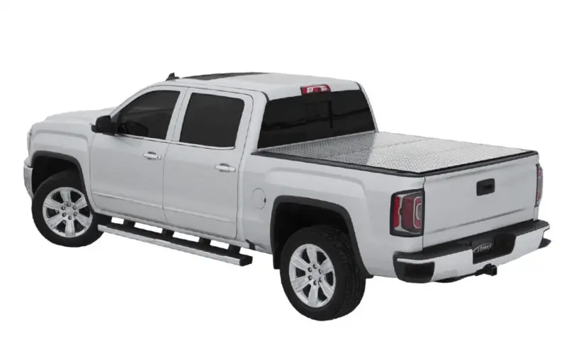 Access Lomax Pro Series Tri-Fold Tonneau Cover For 2007–2019 Toyota Tundra (6'6" Bed W/ Deck Rail) – Black Diamond Mist 1