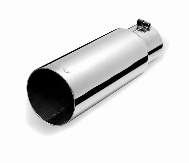 Gibson Stainless Steel Rolled-Edge Exhaust Tip – 4In Od, 2.5In Inlet, 12In Length 1